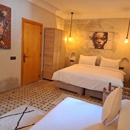 Duplex Riad Abjaou Marrakesch Zimmer foto