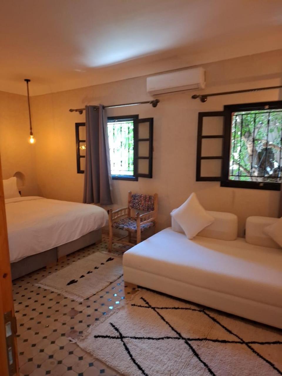 Duplex Riad Abjaou Marrakesch Zimmer foto