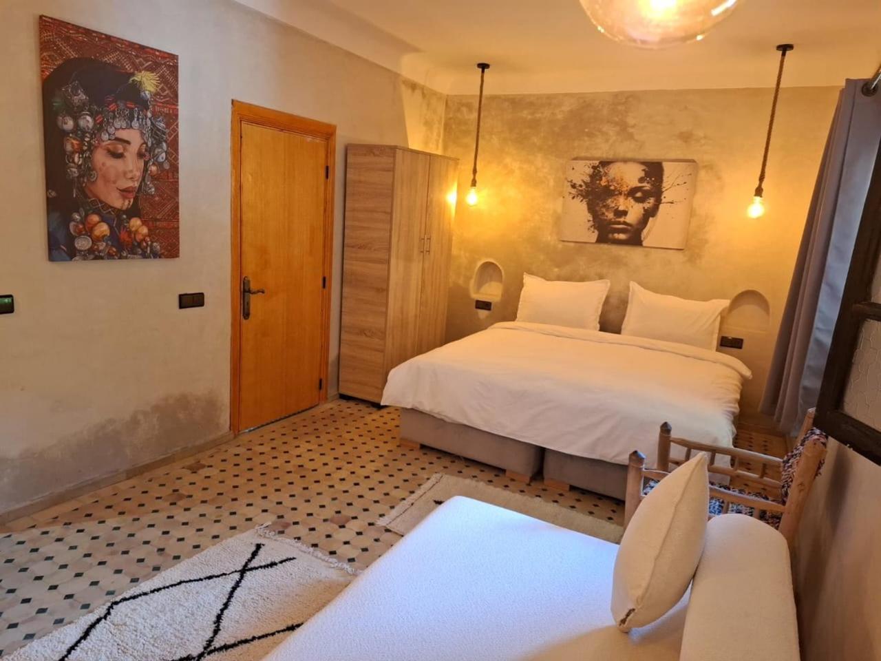 Duplex Riad Abjaou Marrakesch Zimmer foto