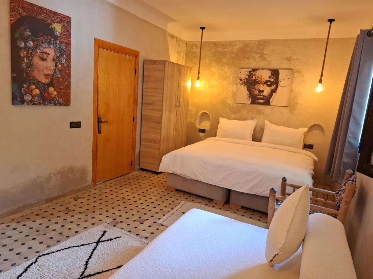Duplex Riad Abjaou Marrakesch Zimmer foto