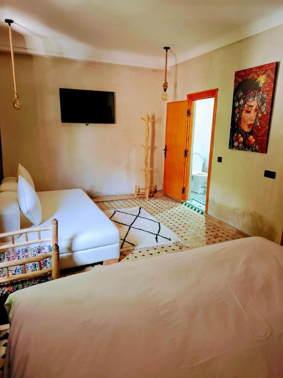 Duplex Riad Abjaou Marrakesch Zimmer foto